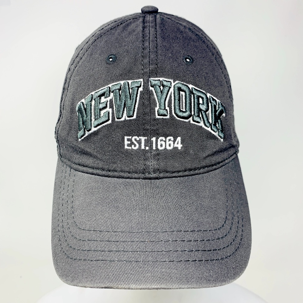 New York Embroidered Est 1664 Gray Baseball Hat
